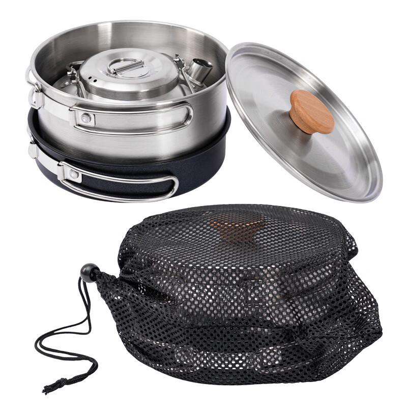 Outdoor 304 Stainless Steel Cookware Set