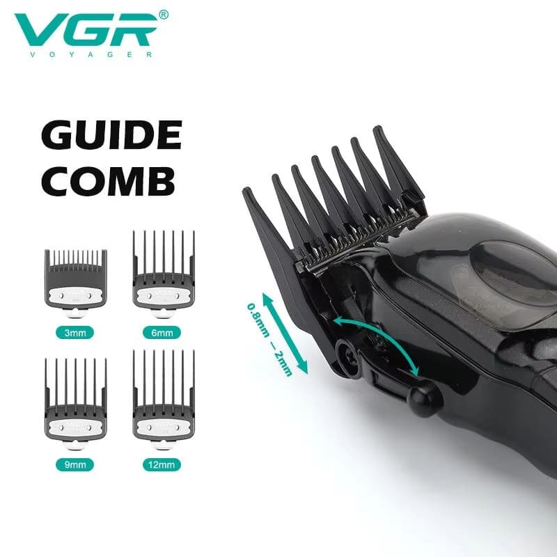 Stainless Steel Rechargeable Electric Hair Clipper Shaver Gradient Fine Trimming with Base Household Electric Shaver Rechargeable Dual-purpose