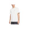 Nike Solid Color Crew Neck Logo Print Short Sleeve T-Shirt Men Tops White CK2336-133