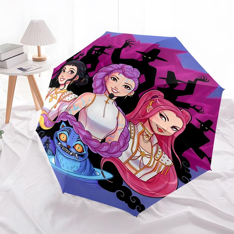 

1pc Halloween Witch Umbrella Automatic Opening Closing Portable Folding Design with 8-Bone Iron Frame for Outdoor Use, Festival Gift, Suitable for Fan