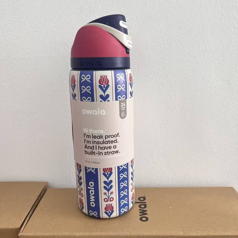 Stainless Steel Double Layer Water Bottle With Silicone Lid For Fitness School And Commuting