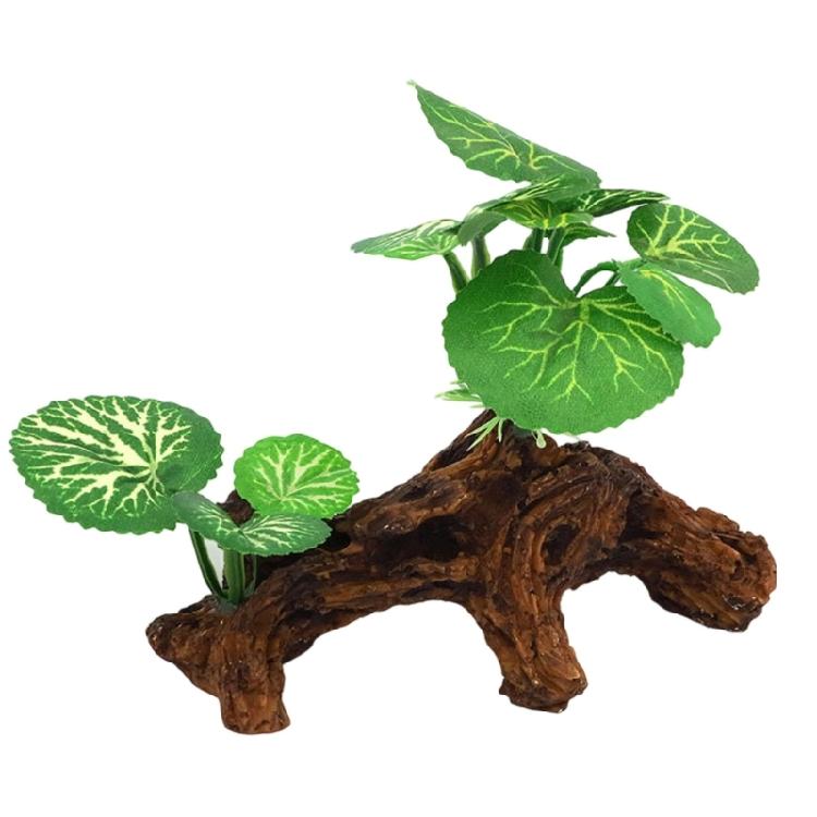 Life Like Tree Trunk Aquariums Decors Resin Water Grass Fishtanks Landscape Centerpiece with Simulation Texture and Color