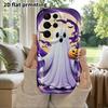 Phone Case: 2D Flat Samsung Galaxy A34 A35 M05 M06 S20 S22 S21 FE Plus 5G Protective Case, Couple Style, Full Moon, Christmas and Halloween Gifts
