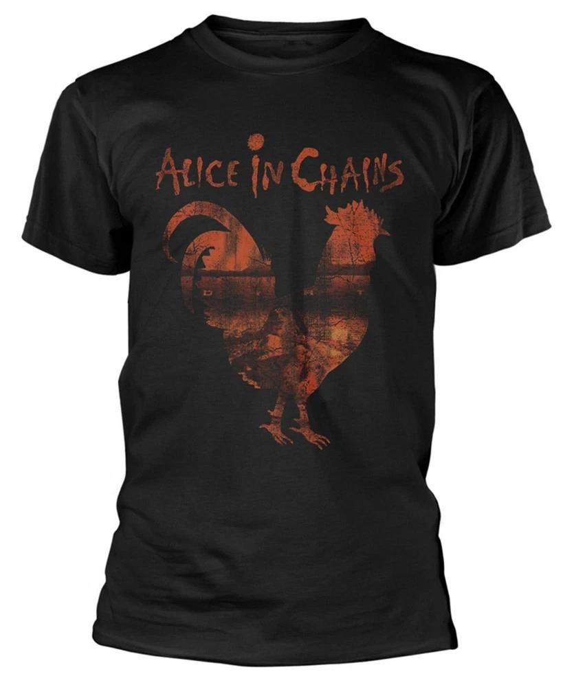 Official Alice In Chains T Shirt Rooster Dirt Album Cover Black Unisexs Metal Rock 2XL