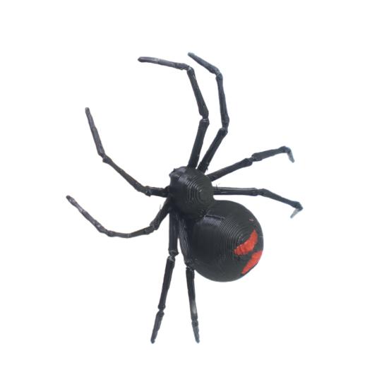 1/2/4/6Pcs Magnetic 3D Spider Decoration Scary Realistic Black Spider Halloween Prank Props Garage Door Mailbox Locker Refrigerator Magnet Fake Spider