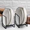 Space-Saving Stainless Steel Dish Rack Vertical Plate Holder for Plates Cutting Boards and Pot Lids Kitchen Organizer Metal