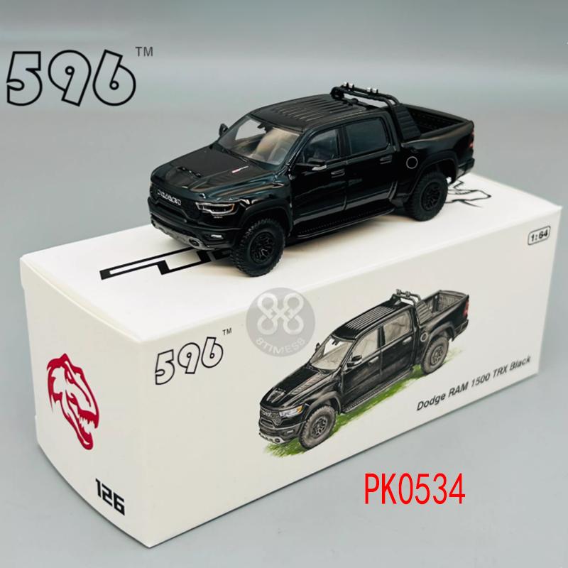 

596 1:64 Scale RAM TRX Off-road Pickup Simulation Alloy Model Vehicle Gift Decoration Collection Toys Static Display
