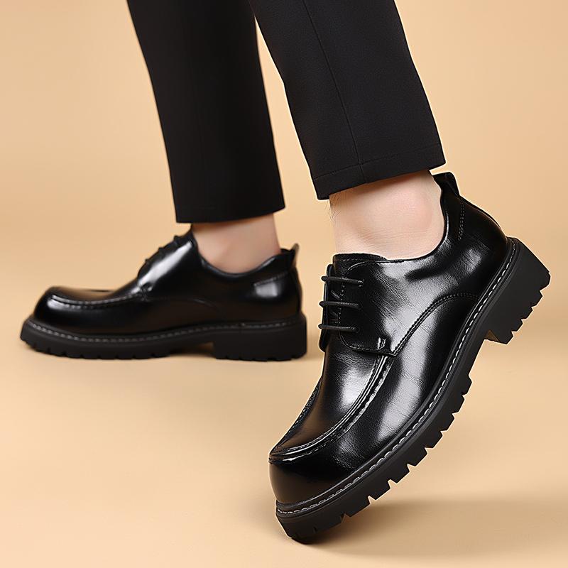 Fashion New Derby Men's Leather Shoes Classic Gentleman Minimalist Style Work or Office Outdoor Street Fashion Shoes Dress Lace Up