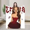 Singer Emilia Mernes MP3 Tour Super Warm Blanket  Aesthetic Living Room Flannel Bedspread Sofa Bed Cover