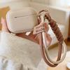Caramel Color Soft Silicone Earphones Case For Apple AirPods 4 3 With Lanyard TPU Headphone Prevention Cover For Airpods Pro 1 2