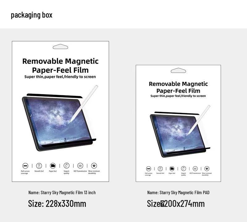 iPad Pro 11" Magnetic Matte Screen Protector: Paper-Like Film for Writing & Drawing, Removable, Fits 10.9" Tablets