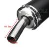 20mm inlet 280mm Universal Motorcycle  Exhaust Muffler Pipe For ATV Street Scooter Motocross Escape Moto 50cc 125CC