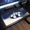 FC Zürich Theme Pattern Mouse Pad, Soccer Logo Design XXL Gaming Desk Mat Non-Slip Computer Mouse Pad