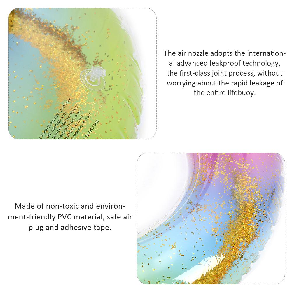 Nafukovací kruh Zesílený Velký Koruna Královny Flitry Plavecký kruh Záchranné kruhy pro Dívky Ženy