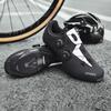 2 nuove scarpe da ciclismo su strada in fibra di carbonio con chiusura a fibbia, suola rigida, scarpe per uso domestico, scarpe da ciclismo in fibra di carbonio con chiusura a fibbia per uomo e donna