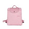 Le Pliage Green Rindsleder-Besatz Rucksack Damen Rose Pink 1699919P75
