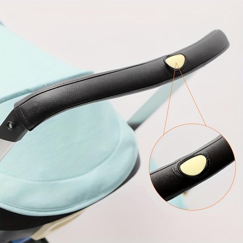 Stroller Handle Cover Handle Sleeve Cover Removable PU Leather Bumper Handlebar Sleeve Protect Case for Baby Stroller Dust-Proof