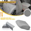Rear Door Panel+Center Console Lid Armrest Cover Gray For 2009-2015 Honda Pilot