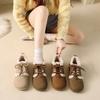 Retro Thickened Cotton Shoes Warm and Velvet Winter Thick-soled New Versatile Super Soft and Cold-proof Fluffy Shoes