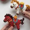 Kit de porte-clés au crochet DIY Année du Cheval: Pendentif Cadeau Poupée Petit Cheval