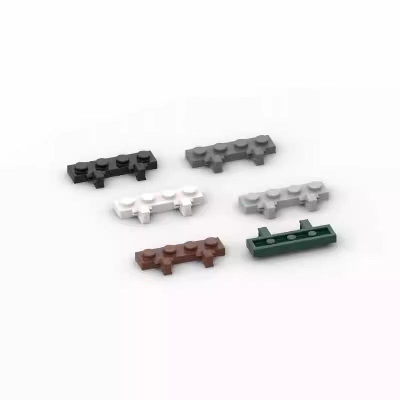 MOC 20PCS 44568 51483 piastra cerniera 1x4 bloccaggio doppio 1 dito mattoni compatibili blocchi fai da te particelle giocattolo