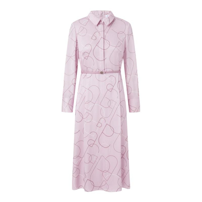 Ports Women's Long Sleeve Printed A-Line Dress