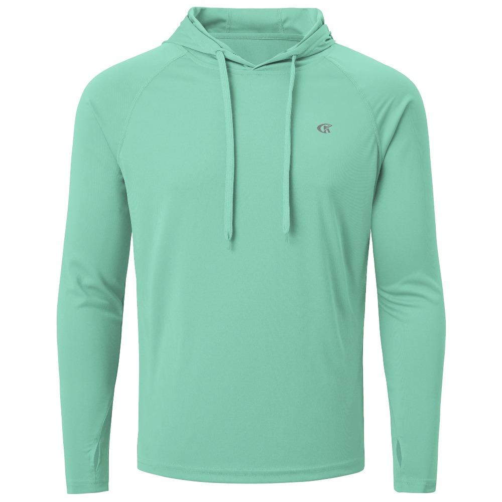 Summer Men'S Long Sleeve Upf 50+ Hoodie Shirts, Rash Guard Quick Dry Lightweight T-Shirt For Outdoor Jogger Sport Pullover