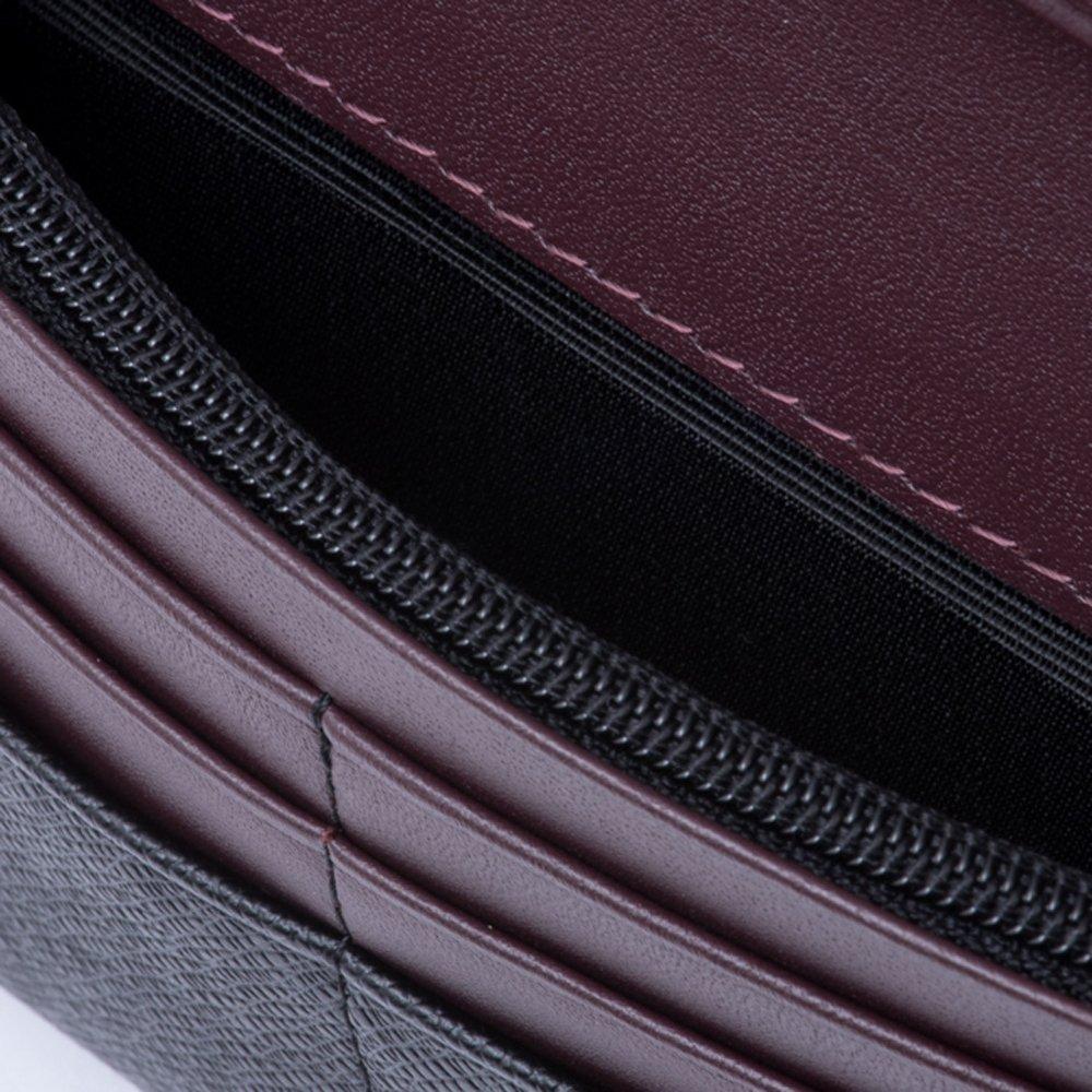 Lange Brieftasche Brieftasche Rindsleder Echtleder Geldbörse Dünne Einfache Brieftasche de JLMW0GT1 Schwarz [Lanvin Kollektion] Cover-Typ Herren Herren Herren Herren [Couleur