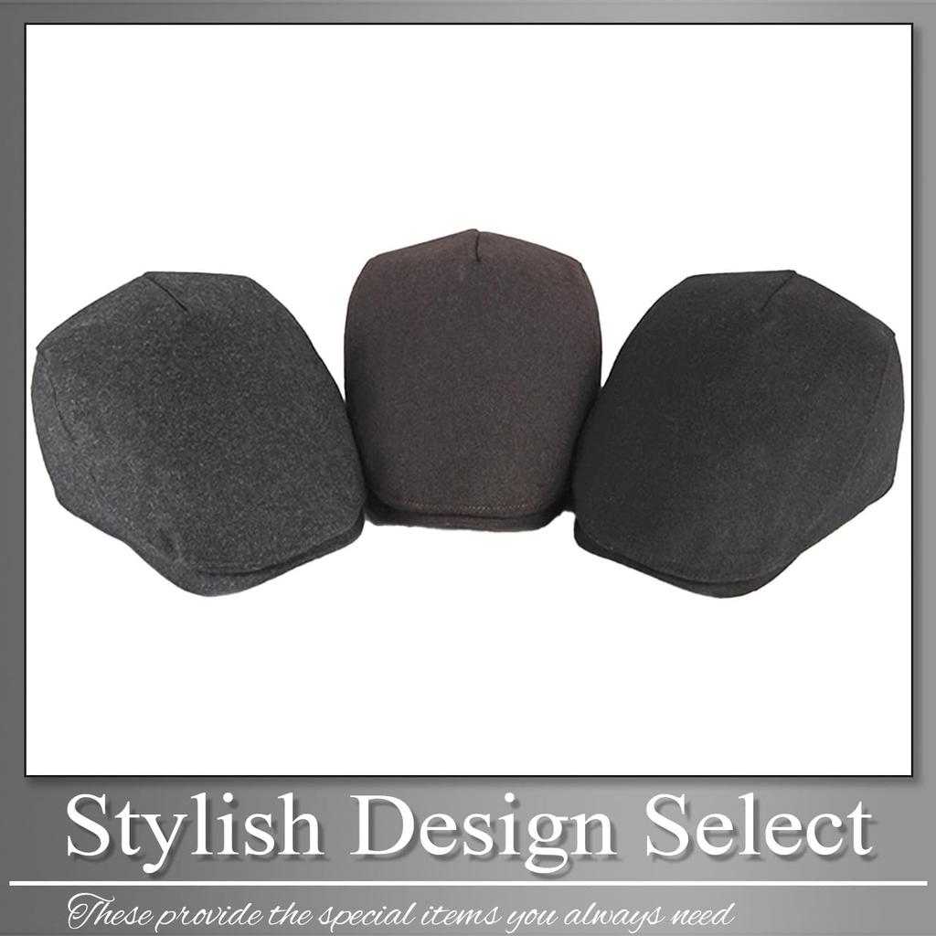 Buzz Selection Casual Hunting Wool Fashion CAP762 Men's Cap, Material, Accessory, Stylish, (Brown)