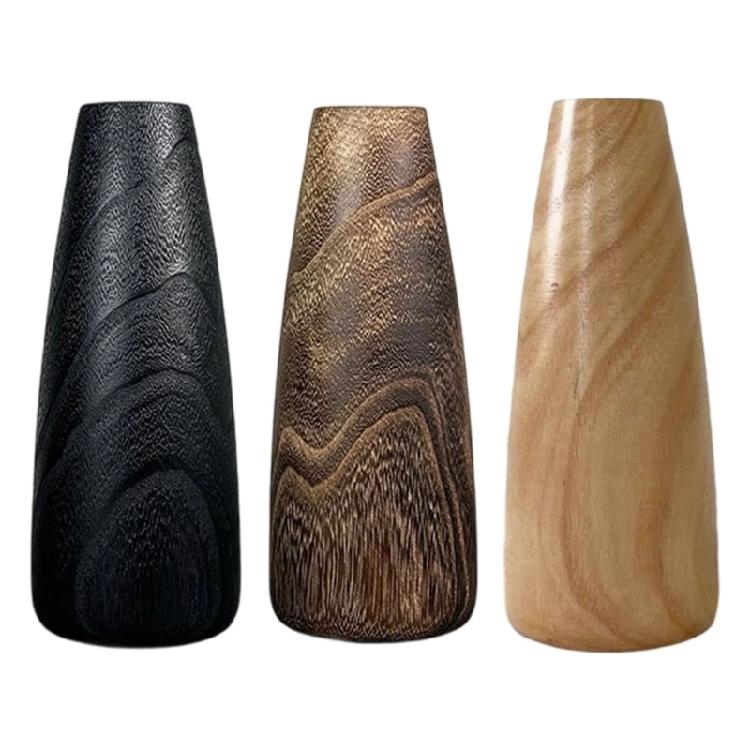 Traditionelle Japanische Holzvasen Handgefertigtes Dekorationsobjekt Für Moderne Innenräume Und Behältertopf Für Blumenarrangements