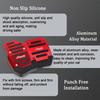 3PCS Car Non-Slip Aluminum Alloy Pedal Pads, Manual Transmission Brake Pedal Covers, Sports Gas Fuel Petrol Clutch Foot Pedals, Anti-Rubbing Car