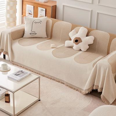 Ins High-End Geometrisches Modernes Sofabezugstoff Chenille Sofa Handtuch Anti-Katzenkratzer Sofabezug Universell für Alle Jahreszeiten