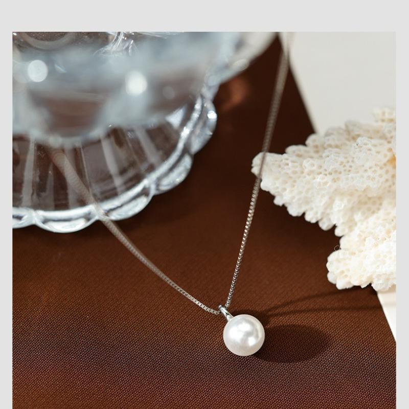 New Pearl Necklace Cold Wind High Sense Collarbone Chain Tide Niche Design Neck Chain Gift