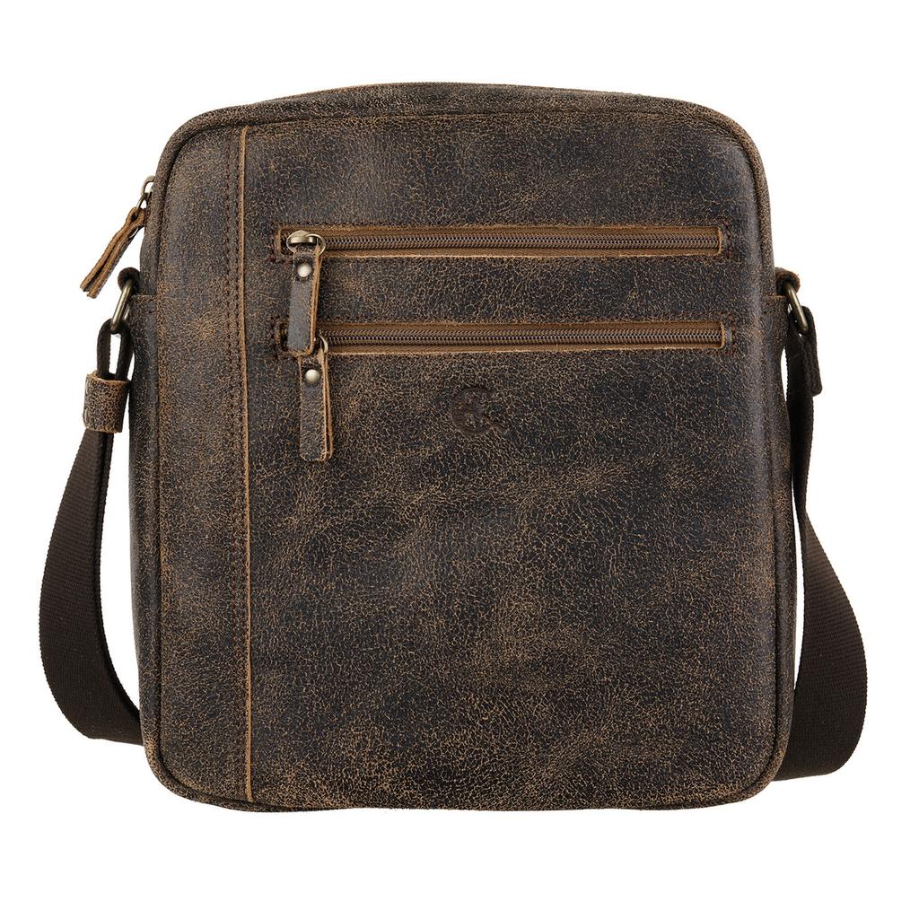 Torba męska skórzana vintage brąz TM380s285