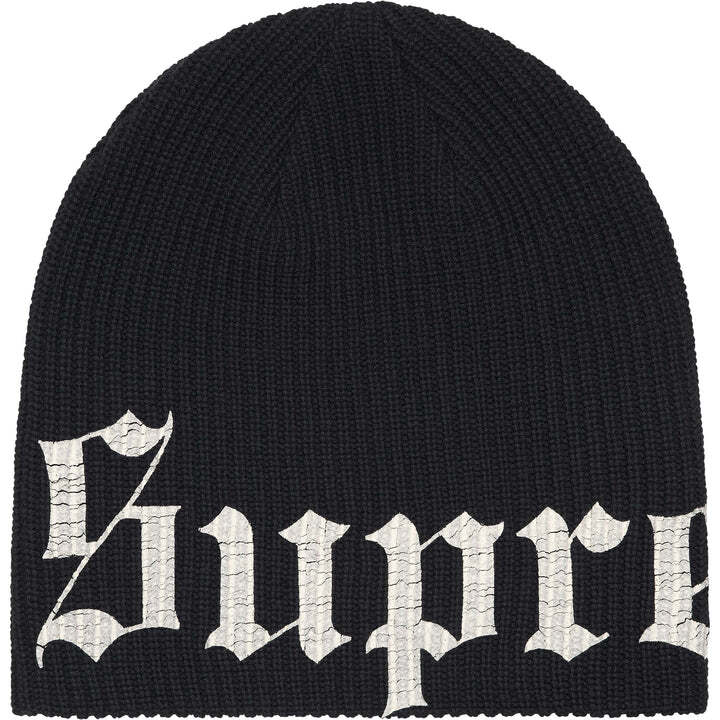 Supreme Old English Printed Beanie Black One-Size
