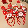 5PCS Santa's Hat Christmas Hair Hoop Snowman New Year Hairband Cute 2025 Headband  Prom Props
