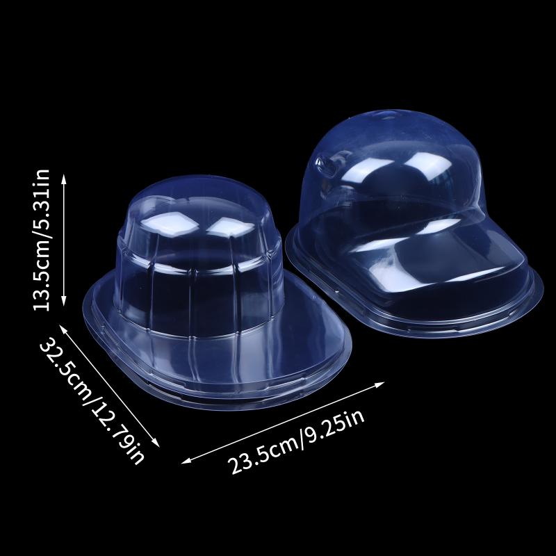 Gorra de Béisbol Sombrero de Pico de Pato Caja Transparente Soporte de Exhibición Antideformación Puede Colgar Almacenamiento Soporte para Gorra Cubierta Antipolvo