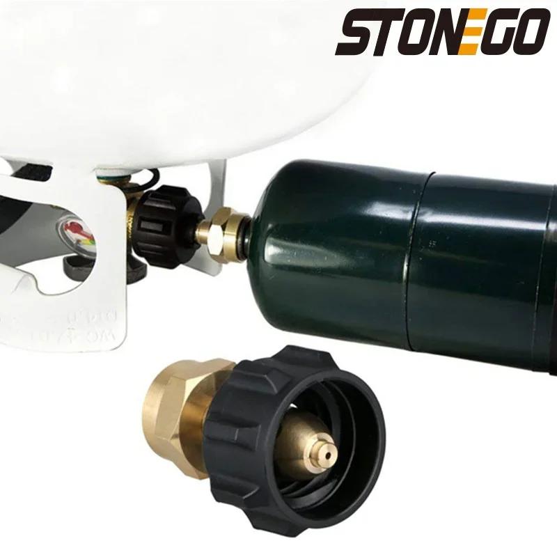 1LB Propane Gas Regulator QCC1 Refill Adapter Valve for Camping Outdoor BBQ Grill Portable Stove Heating Element