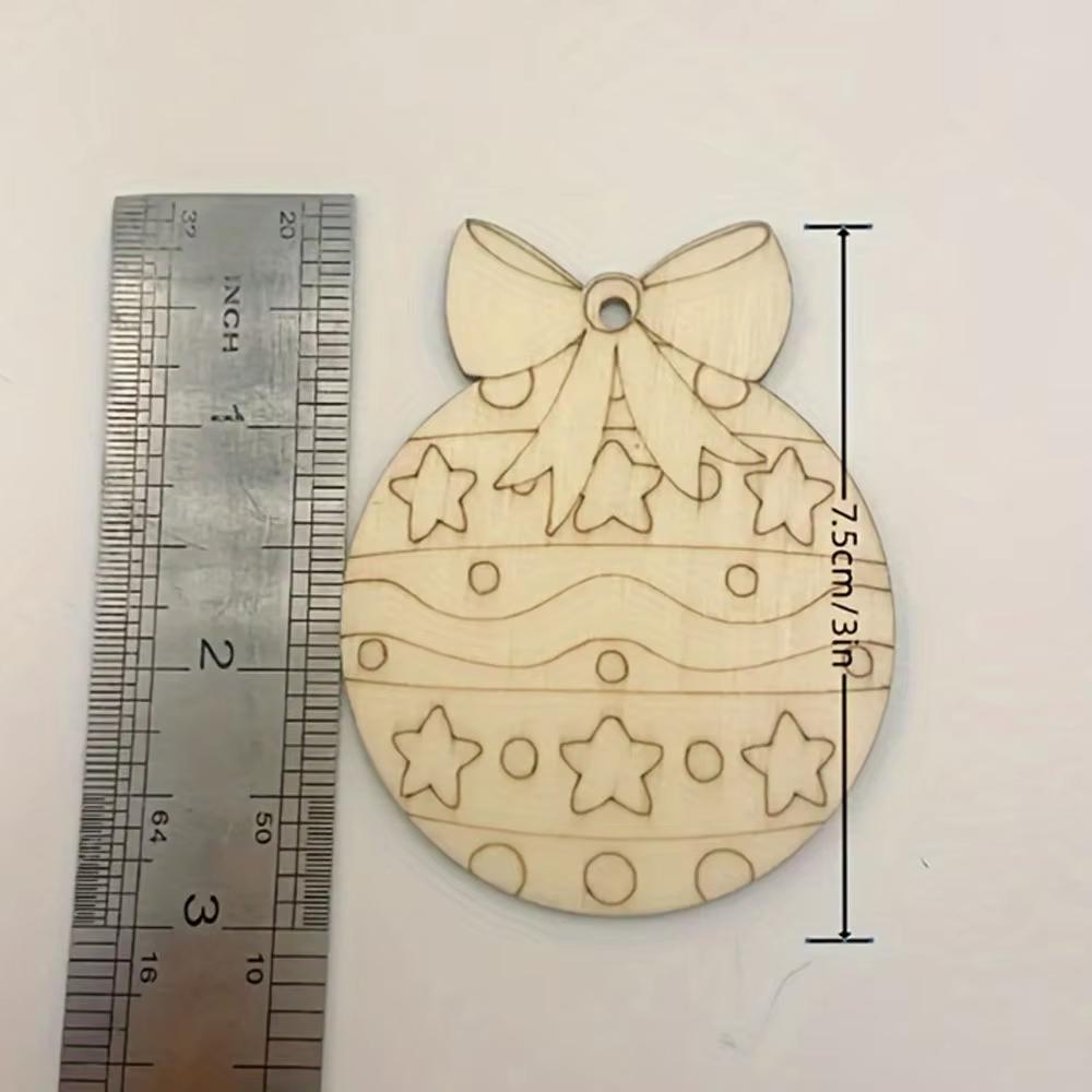 House Shape Wood Chips Nativity Scene Decoration, Wooden Manger Shape Manger Wooden Art Ornament With Rope Exquisite Decoration