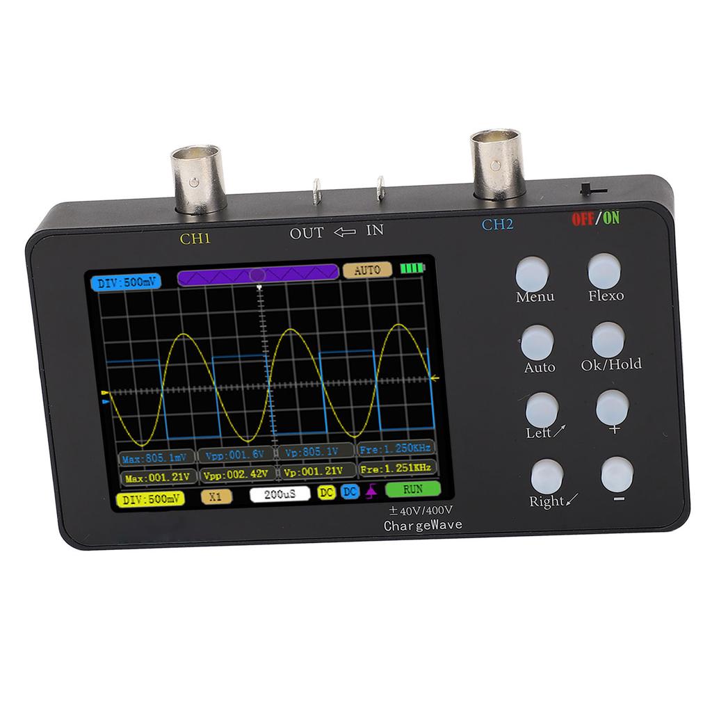 Digital Oscilloscope 2 Channels 50M Sampling Rate Portable Handheld Tablet Oscilloscope