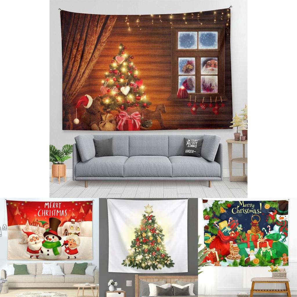 Atemberhängendes Weihnachtsteppich-Wandbehang für Heim- und Bürodekoration