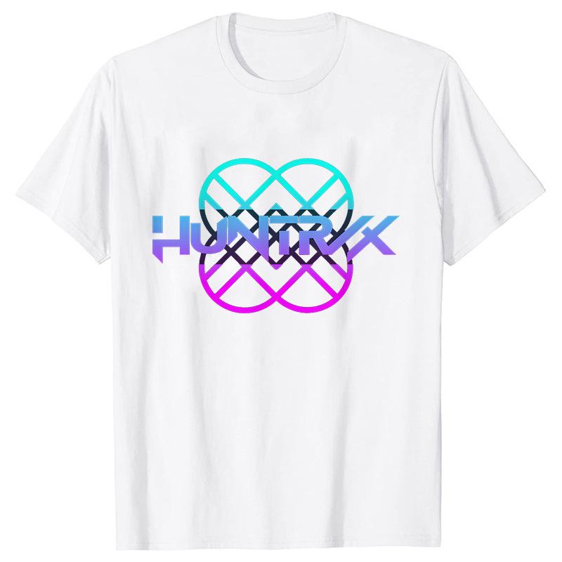 Kpop Huntrx Men's And Women's Short Sleeve T-shirt Unisex Tee Graphic Short Sleeve Shirt Unisex Men Women All-season