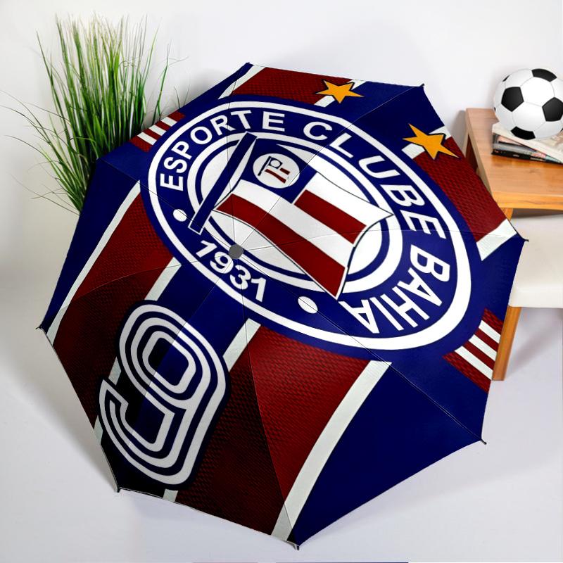 Fc Crest Design Printed Automatic Umbrella, 8-Frame for Travel, camping, Casual Umbrella, Essential Gift for for family and friends