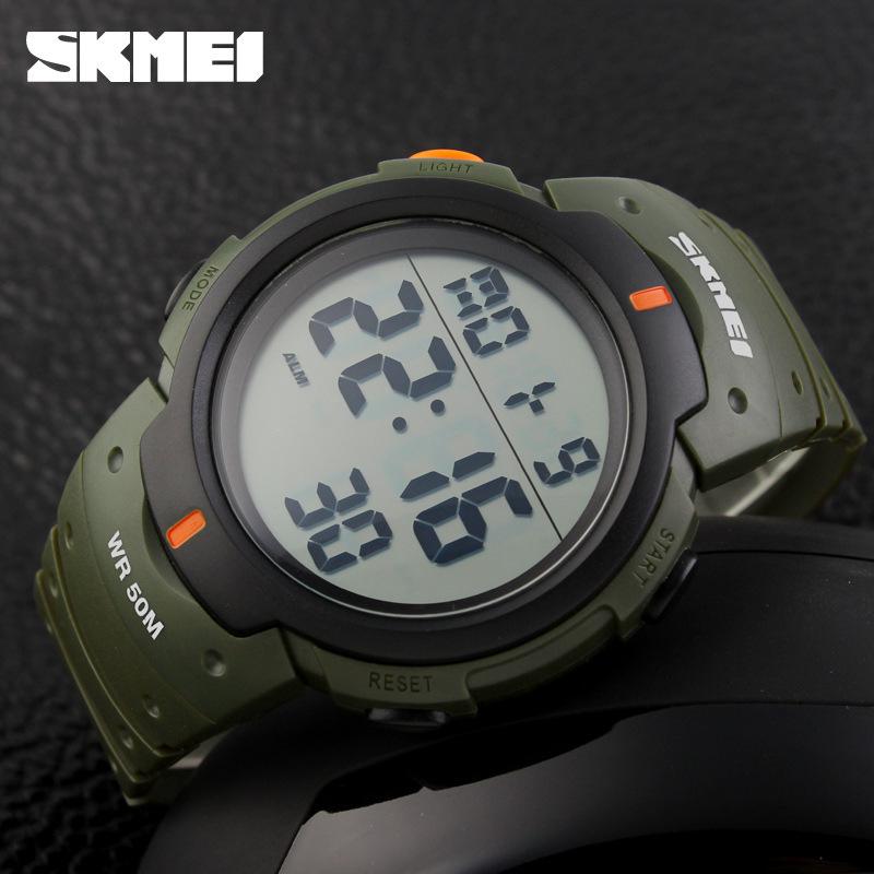 Shikemei Men's Fashion Waterproof Sports Electronic Wristwatch