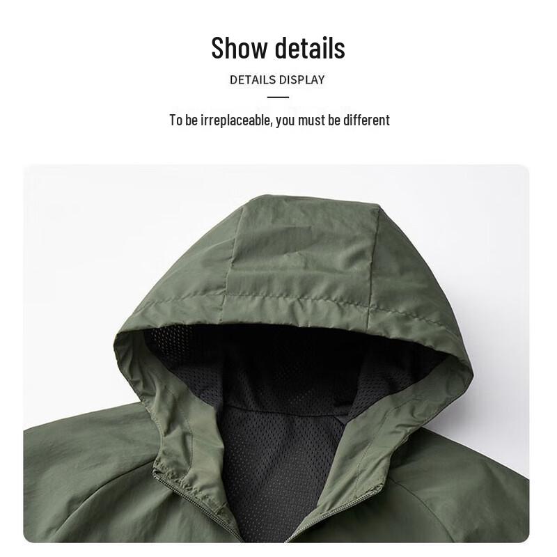 Jeep Men's Spring/Fall Outdoor Windproof Hooded Jacket