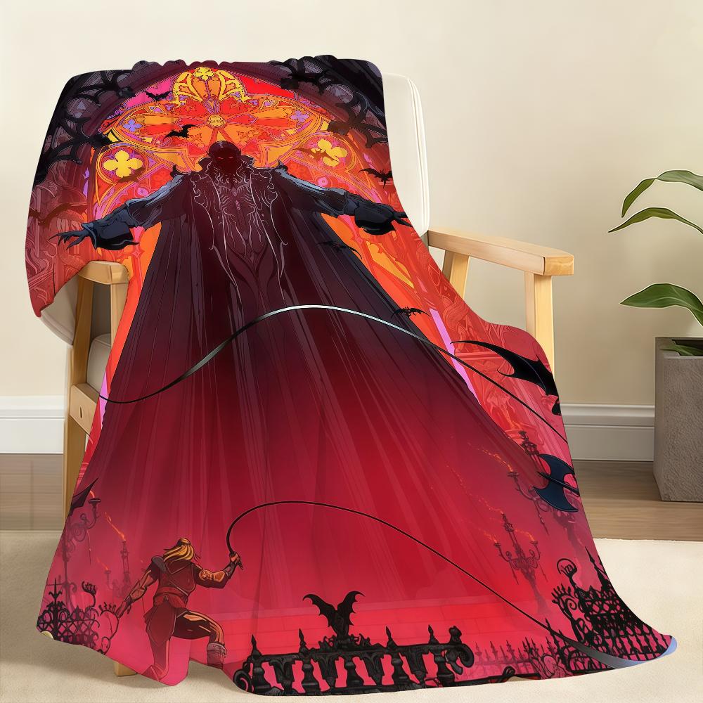 Classic Game C Castlevania S SymphonyS of the N Night Blanket For Soft Throw Blanket for Picnic Bed Sofa Home Bedroom Cozy Warm