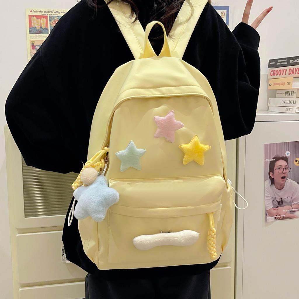 Schoolbag1011 new star bag ins wind cartoon accessories large capacity backpack fresh girl backpack cute tide