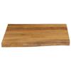VidaXL Dessus de table 60x60x3,8 cm bord vivant bois massif manguier 370786
