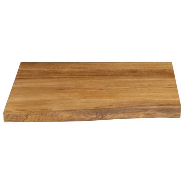 VidaXL Dessus de table 60x60x3,8 cm bord vivant bois massif manguier 370786