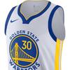 Nike Stephen Curry Golden State Warriors Player Edition Straight Fit Vintage Sporty Breathable Basketball Jersey Men Jersey White CW3273-100